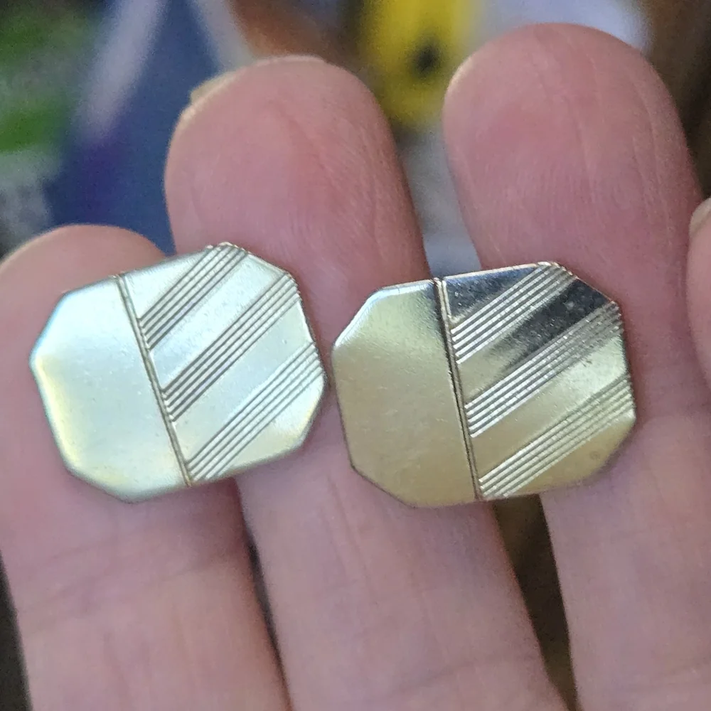 Provenance gold layered vintage cuff links in LIKE NEW Collectible pat2974381 - Picture 5 of 8